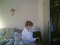 Ruska zrela кончила, ostavljajući seljak drkati